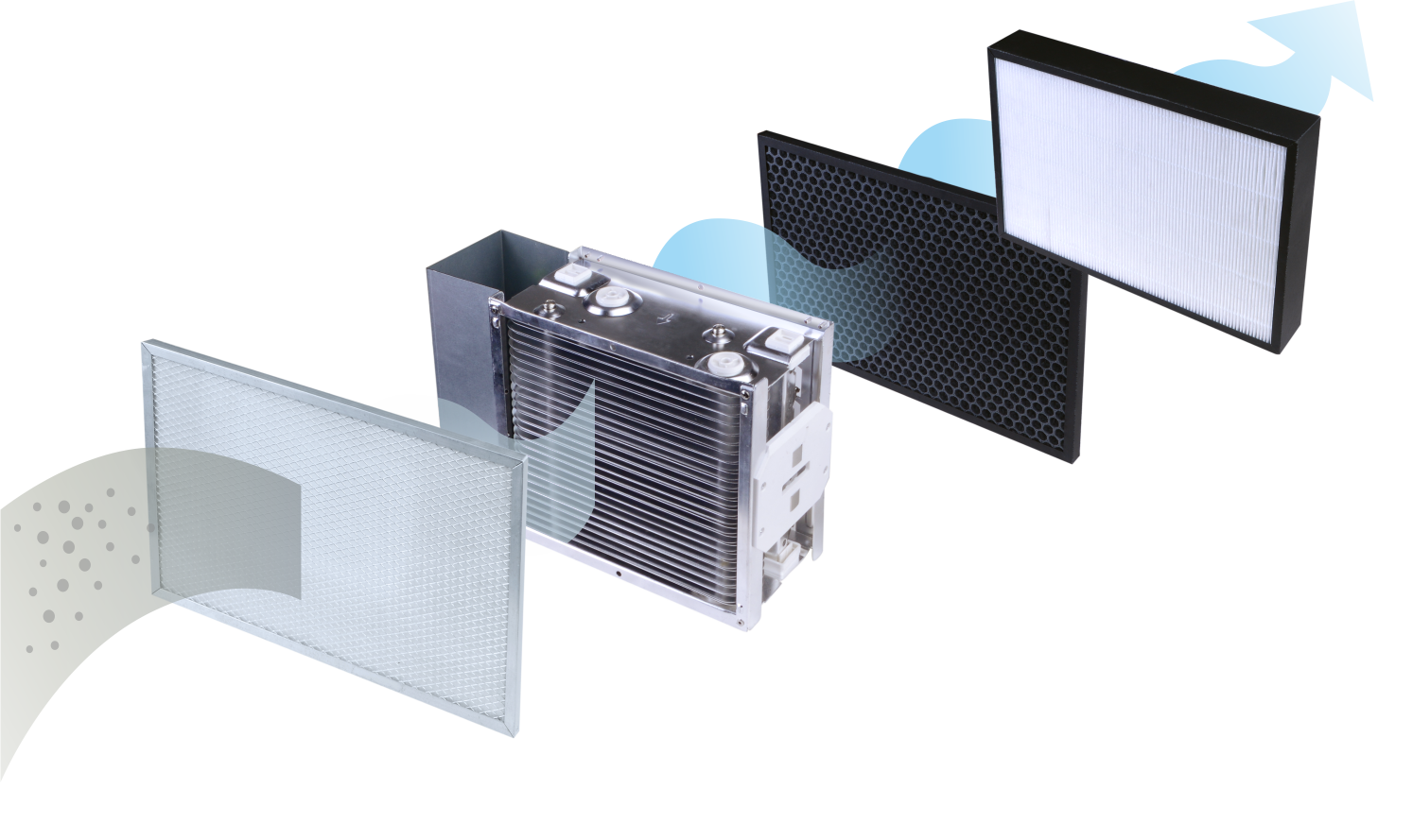 Electrostatic Filter DC Motor Energy Recovery Ventilator from China