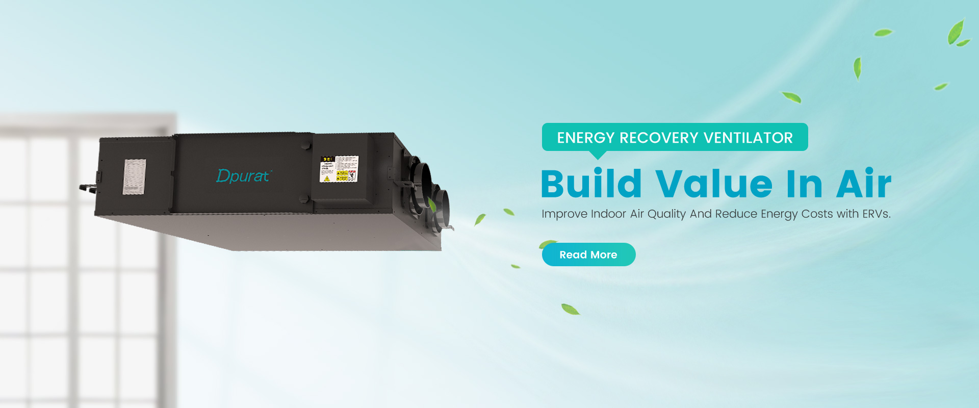 energy recovery ventilation banner